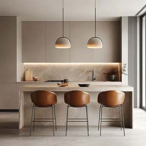 Mueble de Cocina Personalizado Directo de Fábrica, Mueble Sencillo para el Hogar o Comercial, Encimera de Madera Maciza con Piedra de Cuarzo, Isla Personalizada - Product Image 1