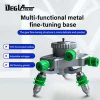 DEG Approvisionnement d'usine Trépied en aluminium robuste Anti-choc réglage fin mini trépied avec interface 1/4 "et 5/8" pour les niveaux laser