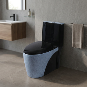 Dune Rustic Black One Piece Toilet for Man Women and Children Ceramic Supplier WC Sanitary Ware One Piece Monoblock Toilet - Product Image 6