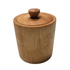 Wooden Spice <b>Jar</b> <b>Storage</b> Container Wooden Lid 250mL Capacity Eco-Friendly Durable Seasoning Canister <b>for</b> <b>Kitchen</b> Countertop - Product Image 3
