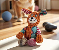 Jouets en peluche personnalisés pour petits chiens et chats - Résistants aux morsures, sonores, design animaux de dessin animé, anti-ennui pour toutes les occasions