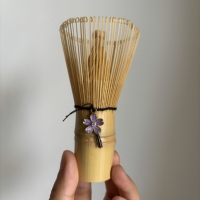 Service à thé japonais Matcha de qualité cérémonielle, fouet en bambou, cuillère, accessoires avec logo personnalisé, fils de différentes couleurs pour fouetter le Matcha