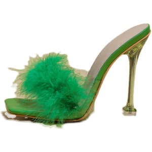 Nuevas Pantuflas de Tacón Alto para Mujer, Transparentes, con Plataforma, para Pasarela y Exteriores - Product Image 6