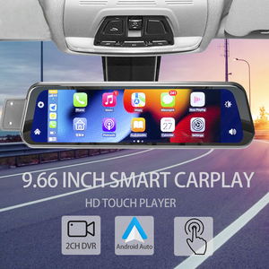 Radio para Auto con Pantalla Táctil de 9.66\", Carplay Inalámbrico, Android Auto, Grabadora de Video, Receptor de Radio para Auto, BT 5.0, WiFi, FM, Espejo Retrovisor, Pantalla IPS, Cámara de Visión Trasera - Product Image 4