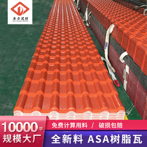 Resin Roof Tile Thickened Corrugated PVC Antique Style Waterproof Heat Insulating For Villas New Rural Construction - Product Image 2