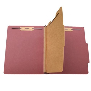 Thư Mục Tệp Phân Loại Bảng Bấm Với Ốc Vít, 2 Ngăn, Mở Rộng 2 Inch, Kích Thước Chữ, Màu Đỏ - Product Image 5