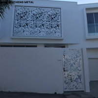 Clôture de jardin en alliage d'aluminium découpé au laser CNC, écologique, pour balcon extérieur, petit écran de porte, revêtement en poudre, design naturel, Australie