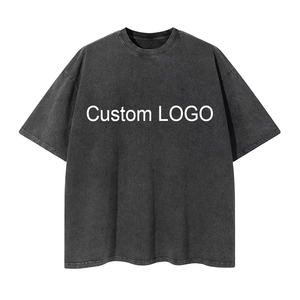 T-shirt da <span class=keywords><strong>uomo</strong></span> all'ingrosso 100% cotone, vestibilità ampia, personalizzabile con logo ed etichetta, tinta unita, oversize, anti-piega, traspirante, morbida, stile streetwear - Product Image 2