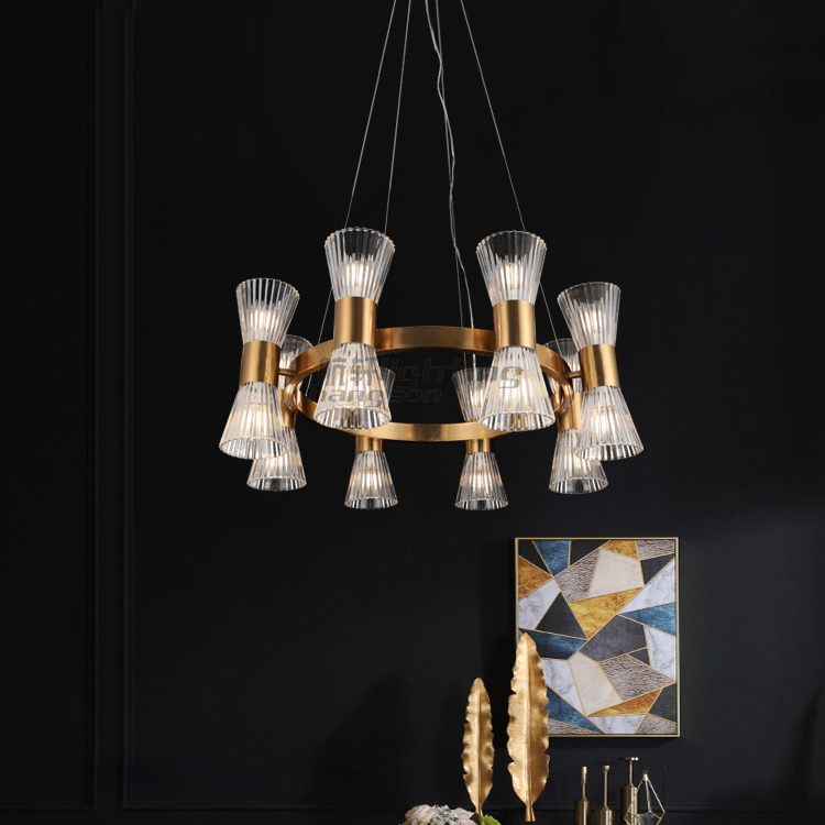 decorations hotel living room lamps home decor pendant light fixture modern glass clear lamps restaurant