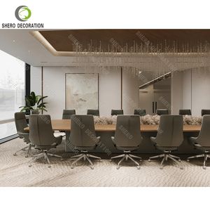 Wholesale Modern Office Furniture Workplace Executive Office Furniture Set Staff Workstation Conference <b>Desk</b> And Chairs Set - Product Image 3