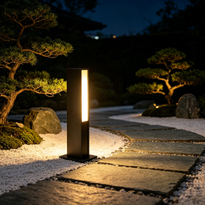 ไฟสวน LED โลหะ ดีไซน์ทันสมัย IP65 รูปทรงแบนใหม่ ขนาด 2ม./3ม./4ม. สำหรับสนามหญ้า/ลานบ้าน กันน้ำสำหรับภายนอกอาคาร - Product Image 5