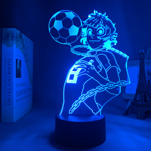Lámpara Nocturna de Anime <span class=keywords><strong>Blue</strong></span> <span class=keywords><strong>Lock</strong></span>, Lámpara 3D que Cambia de Color para la Decoración de la Habitación de los Niños, Lámpara de Mesa de Regalo de Cumpleaños para Fanáticos del <span class=keywords><strong>Manga</strong></span> - Product Image 6