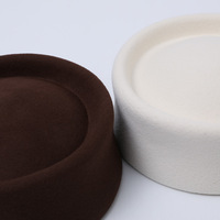 Chapeau Rétro Français en Laine pour Femme, Béret d'Hiver à Calotte Ronde, Style Hôtesse de l'Air, Casquette Formelle Hepburn pour Robe Courte