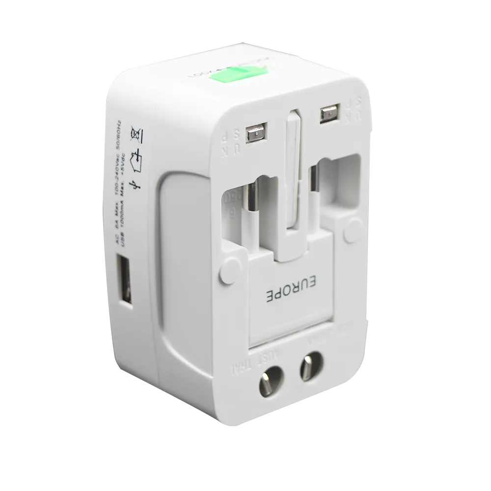 Reise AC Power Ladegerät Adapter Stecker Konverter AU UK US EU 2 USB lade ports