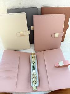Libreta Espiral A5 con Anillas Doradas, Tapa Dura de Cuero, Planificador de Presupuesto, Cartera para Efectivo, Hojas Transparentes, Cuadernos - Product Image 6