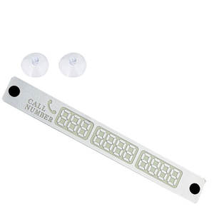 Tarjeta de Estacionamiento Temporal Luminosa para Automóvil, Estilo Coreano, 150*20MM, Dorada y Plateada, Nuevo Estilo, Venta Caliente - Product Image 1