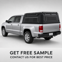Capot rigide en acier pour pick-up avec plateforme de toit et fenêtres coulissantes pour Ford F150 5.5FT OEM ODM