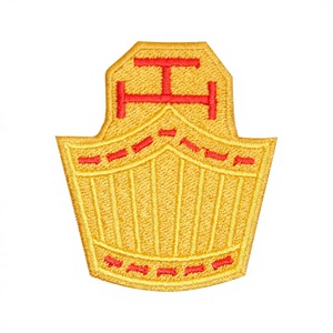 Écusson maçonnique personnalisé Royal Arch, brodé à la machine, thermocollant, sans couture, pour tabliers, sacs et vêtements - Product Image 1