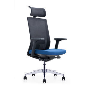 Chaise de <span class=keywords><strong>bureau</strong></span> pivotante en maille à dossier haut avec support lombaire et accoudoirs 3D, fournisseurs chinois - Product Image 4