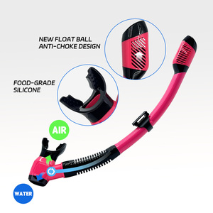 Tubo de Snorkel para Buceo en Aguas Poco Profundas, Boquilla de Silicona de Grado Alimenticio, Tubo de Respiración de PVC a Prueba de Fugas para <span class=keywords><strong>Entrenamiento</strong></span> de Natación - Product Image 3