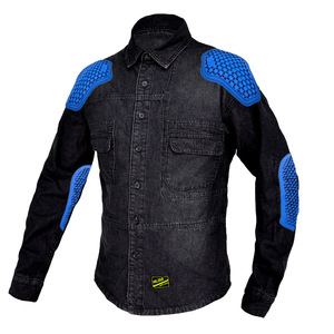 Nova camisa <span class=keywords><strong>vintage</strong></span> casual preta para motociclistas, jaqueta de cowboy à prova de queda para homens e mulheres, roupa de cowboy para andar de moto