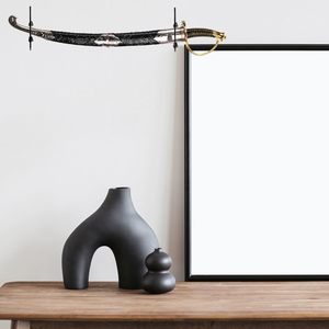 Uxcell 1 Juego de Soportes Modernos y Ecológicos para <span class=keywords><strong>Espadas</strong></span>, de Acrílico, para Montar en la Pared, Exhibición Transparente, 2 Estantes, Superficie Pulida - Product Image 6