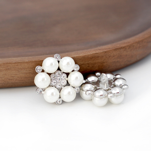 Tùy Chỉnh May Nút Kim Loại Ngọc Trai Chân Nút Rhinestone Nút Cho Phụ Nữ Áo Khoác Và Áo Khoác - Product Image 6