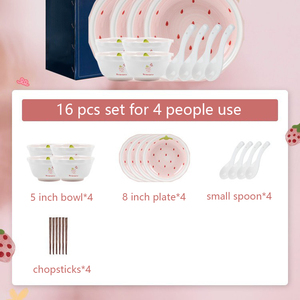 Châu Âu Phong Cách Gốm Bữa Ăn Tối Tấm Bộ Đồ Ăn Chất Lượng Cao Bát Tấm Bắc Âu Vòng Sứ Bộ Đồ Ăn - Product Image 2