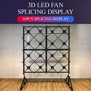 Neuer 65cm 4*4 16-teiliger Spleiß 200cm Wand 3D Hologramm Werbe-Hologramm-Display Holografischer Lüfter 3D Hologramm Display Vitrine - Product Image 6