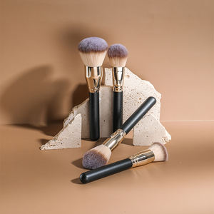 BS-MALL 4 pièces grand pinceau <span class=keywords><strong>de</strong></span> maquillage pour le visage <span class=keywords><strong>fond</strong></span> <span class=keywords><strong>de</strong></span> <span class=keywords><strong>teint</strong></span> professionnel mélange poudre liquide crème Contour surligneur pinceau Kabuki - Product Image 6