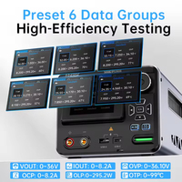 FNIRSI IPS3608 Fuente de alimentación CC ajustable 36V 8A 285W Banco de laboratorio Fuente de alimentación Regulador de voltaje y corriente Interfaz USB tipo C