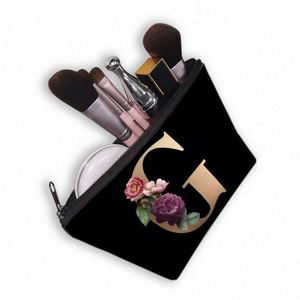 Bolsa de Maquillaje de Poliéster Impermeable con Diseño Nuevo y Personalizado, Cierre de Cremallera, Bolsillo Interior con Cremallera, Cosmética y Artículos de Aseo, Gran Venta - Product Image 4
