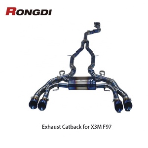 ท่อไอเสียแคทแบ็กไทเทเนียมอัลลอยสำหรับ BMW X3M F97/X4M F98 3.0T ปี 2019-2023 พร้อมวาล์วควบคุมเสียง - Product Image 1
