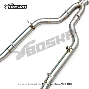 Custom Catback Exhaust for Mercedes-Benz AMG GTR/GT R C190 4.0T 2019-2023 Boska Stainless Steel Exhaust Pipe Muffler with Valve - Product Image 2