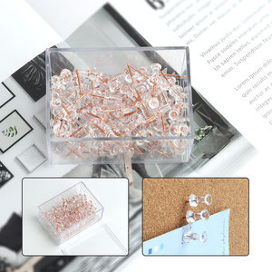 Di alta qualità in oro rosa spille 120 pezzi in metallo chiodi mappa perni Logo personalizzato <span class=keywords><strong>per</strong></span> la scuola e l'ufficio - Product Image 4