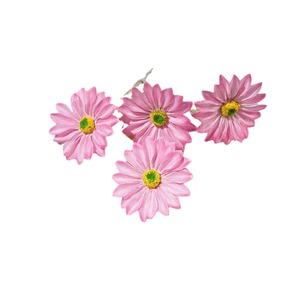 Bouquets de fleurs artificielles floquées Cosmos, fleurs en soie, décoration de mariage, décoration réaliste pour la maison, accessoires de photographie - Product Image 5