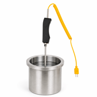 Sonda Termopar Tipo K WRNK-187 Blindada de Acero Inoxidable para Medición de Alta Temperatura en Aluminio Fundido, Zinc y Agua