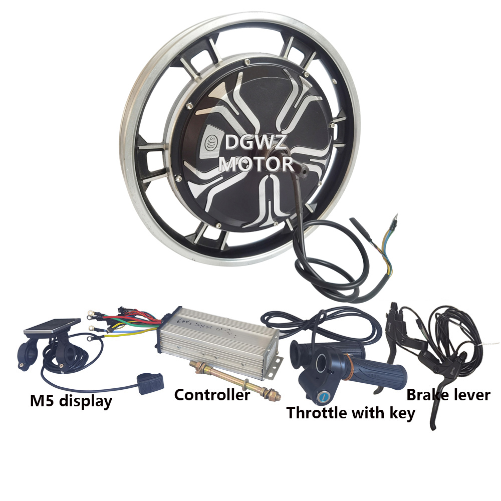 Kit moteur de moyeu 16 pouces 48V 500W 1000W, moteur BLDC pour vélo électrique et trottinette électrique, compatible transmission avant et arrière, avec ein à disque  18