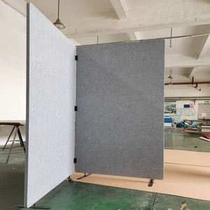 Có thể thu vào cán phân vùng Polyester Máy trạm riêng tư âm thanh hấp thụ âm thanh văn phòng bàn phân vùng màn hình - Product Image 1