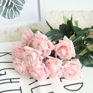 Nouvelles fleurs artificielles au toucher réel, roses de haute qualité pour la décoration de mariage et de la maison - Product Image 6
