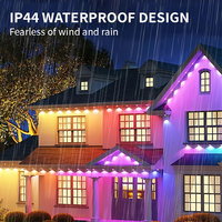 Joystar noël extérieur étanche 10M 20 illuminants ensemble mur/plafond IP67 avant-toit rvb LED Pixel Point lumière APP télécommande