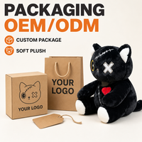 Peluche personnalisée pour chat, directement de l'usine, à partir de vos illustrations, OEM ODM, poupée en peluche pour marques IP originales