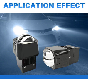 ชุดไฟหน้าโปรเจคเตอร์เลเซอร์แบบยูนิเวอร์แซลสำหรับรถยนต์รุ่นใหม่ 12V ชุดติดตั้งไฟโปรเจคเตอร์ LED แบบ Retrofit ขนาด <span class=keywords><strong>1.5</strong></span> นิ้ว Matrix Bi LED Projector - Product Image 5
