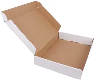 Custom printed cardboard packaging mailer box corrugated white mailer box for shipping goods