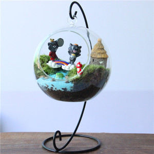 Vase en verre Globe suspendu D100mm avec un trou de vision ouvert pour plante de bricolage <span class=keywords><strong>mixte</strong></span> - Product Image 4