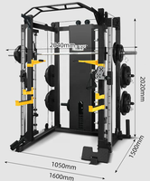 Máquina Smith 3D Multifuncional de Alta Resistencia, Todo en Uno, para Entrenamiento Integral en Casa