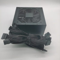 Alimentation électrique ATX 600W, nouveau, haute qualité, avec câble plat noir, source d'alimentation en bronze, 600W