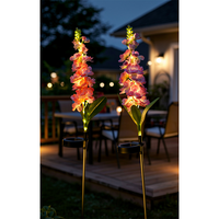 Lampe solaire LED en forme de jacinthe pour jardin, pelouse, cour, éclairage décoratif