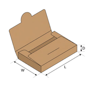 Prix de gros fabricant Boîte en kraft auto-érectible recyclable avec logo personnalisé, pelliculage mat, pour supermarché et exposition