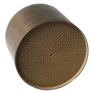 三元触媒コンバーターコア（Pt、Pd、Rh入り） |   金属ハニカム基板 |   高効率排出ガス |   カスタムサイズ排気装置 - Product Image 1